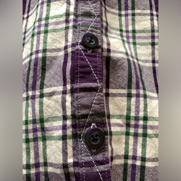 SUPERDRY super good purple plaid flannel - Picture 5 of 12